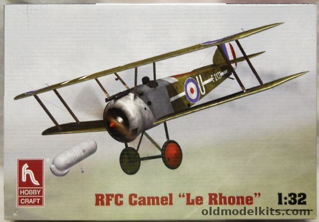 Hobby Craft 1/32 Sopwith Camel Le Rhone With Toms PE Detail Set - (ex-Academy), HC1693 plastic model kit